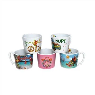 Tasse de lait en céramique à grande bouche