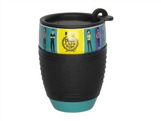 Tasse de voyage en céramique avec couvercle