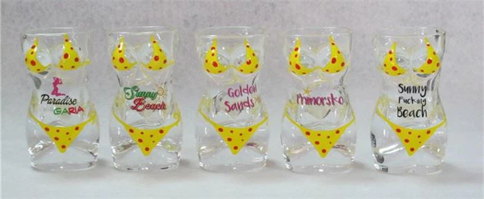 STOCK - Bikini Glass Mug Women Big Size