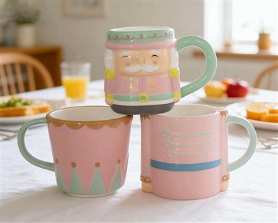 Jolie tasse en céramique 3D rose