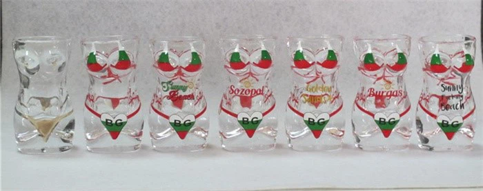 STOCK - Bikini glass mug women big size 2 STOCK - Bikini glass mug women big size 2