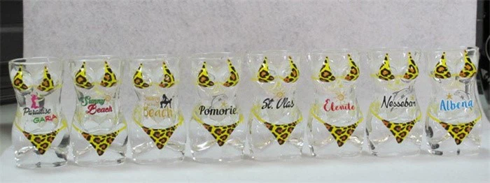 STOCK - Bikini glass mug women big size 4 STOCK - Bikini glass mug women big size 4