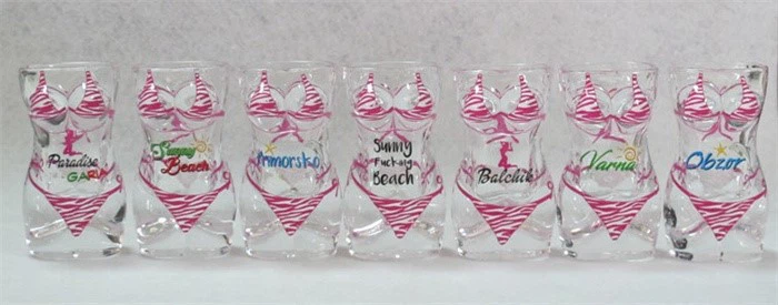 STOCK - Bikini glass mug women big size 5 STOCK - Bikini glass mug women big size 5
