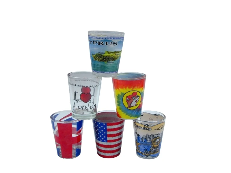 Shot Glass Mug With Decal 10 Shot Glass Mug With Decal 10